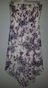 Purple floral dress